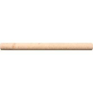 MS International Ivory 3/4 in. x 12 in. Travertine Pencil Molding Wall Tile (1 Ln. Ft. per piece)