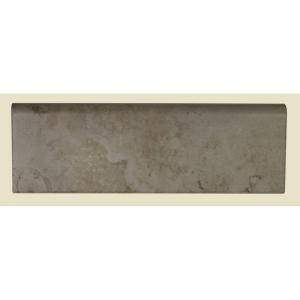 Daltile Brancacci Windrift Beige 3 in. x 9 in. Glazed Ceramic Bullnose Wall Trim Tile