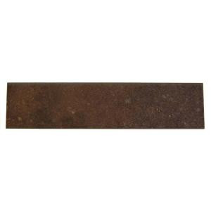 Daltile Terra Antica Rosso 3 in. x 12 in. Porcelain Surface Bullnose Floor and Wall Tile