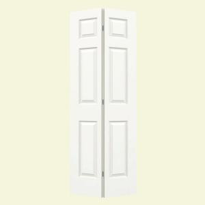 JELD-WEN Smooth 6-Panel Painted Molded Interior Bifold Closet Door