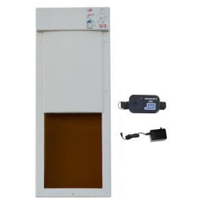High Tech Pet Power Pet Large Electronic Fully Automatic Dog and Cat Electric Pet Door for Pets Up to 100 lb.