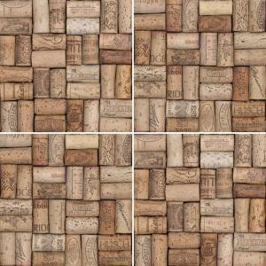 imagine tile Wine Corks Series 8 in. x 8 in. Matte Finish Ceramic Floor and Wall Tile (7.1 sq. ft. / case)