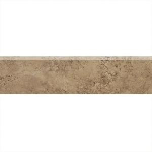 Daltile Alessi Noce 3 in. x 13 in. Glazed Porcelain Bullnose Floor and Wall Tile