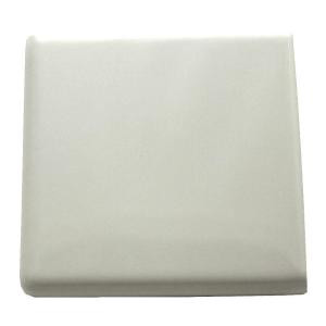 Daltile Semi-Gloss White 6 in. x 6 in. Ceramic Bullnose Corner Wall Tile