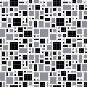 Mosaic Loft Scatter Night Motif 24 in. x 24 in. Glass Wall and Light Residential Floor Mosaic Tile