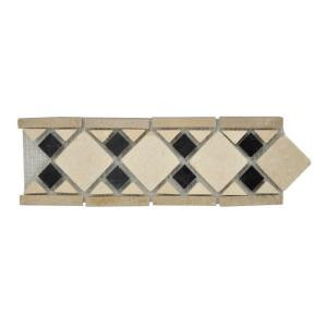 Jeffrey Court Bellagio Stone Strip 4 in. x 12 in. Marble Floor and Wall Tile