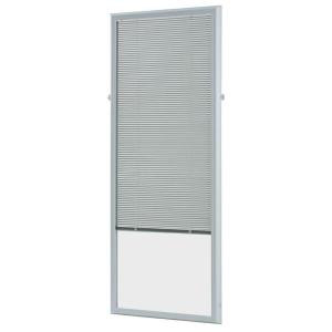 ODL 22 in. W x 64 in. H Add-On Enclosed Aluminum Blinds White Steel & Fiberglass Doors with Raised Frame Around Glass