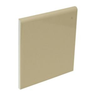 U.S. Ceramic Tile Color Collection Bright Fawn 4-1/4 in. x 4-1/4 in. Ceramic Surface Bullnose Wall Tile