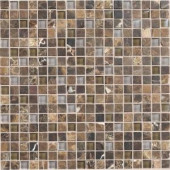 Daltile Stone Radiance Wisteria 12 in. x 12 in. x 8mm Glass and Stone Mosaic Blend Wall Tile