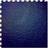 IT-tile Slate Navy Blue 20 In. x 20 In. Vinyl Tile,Hidden Interlock Multi-Purpose Floor, 6 Tile