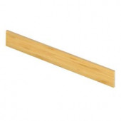 Cap A Tread Traditional Bamboo Light 94 in. Length x 7-3/8 in. Wide x 1/2 in. Depth Vinyl Riser