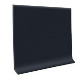 ROPPE Black 4 ft. x 4 in. x 1/8 in. Rubber Wall Base Molding (case of 30)