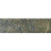 MARAZZI Bengal 3 in. x 12 in. Slate Porcelain Bullnose Floor and Wall Tile