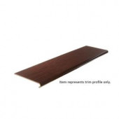 Cap A Tread Red Hickory 47 in. Length x 12-1/8 in. Depth x 1-11/16 in. Height Vinyl Right Return