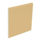 U.S. Ceramic Tile Color Collection Bright Camel 4-1/4 in. x 4-1/4 in. Ceramic Surface Bullnose Wall Tile