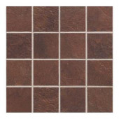 Daltile Continental Slate Indian Red 12 in. x 24 in. x 6mm Porcelain Mosaic Floor and Wall Tile (22 sq. ft. / case)