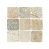 Daltile Travertine Autumn Mist 12 in. x 12 in. Tumbled Stone Floor and Wall Tile (10 sq. ft. / case)