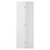 Masonite Palazzo Bellagio 2-Panel Hollow Core Primed Composite White Interior Bi-fold Closet Door