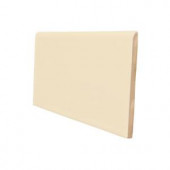 U.S. Ceramic Tile Color Collection Bright Khaki 3 in. x 6 in. Ceramic Surface Bullnose Wall Tile