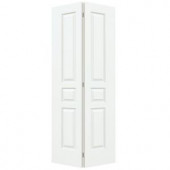 JELD-WEN Woodgrain 3-Panel Painted Molded Interior Bifold Closet Door
