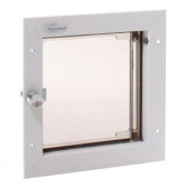 PlexiDor Performance Pet Doors 6.5 in. x 7.25 in. Small White Cat or Small Dog Door Requires No Replacement Flap