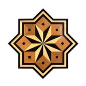 PID Floors Star Medallion Unfinished Decorative Wood Floor Inlay MS003 - 5 in. x 3 in. Take Home Sample