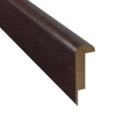 SimpleSolutions Espresso Oak 3/4 in. Thick x 2-3/8 in. Wide x 78-3/4 in. Length Laminate Stair Nose Molding
