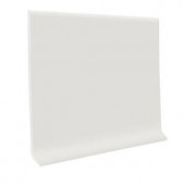 ROPPE Pinnacle Rubber White 4 in. x 1/8 in. x 48 in. Cove Base (30 Pieces / Carton)