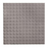 ROPPE Low Profile Circular Design Slate 19.69 in. x 19.69 in. Dry Back Tile
