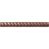 MS International Copper Half Round Rope 1/2 in. x 6 in. Metal Molding Wall Tile (0.5 Ln. Ft. per piece)