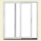 JELD-WEN Tradition 71 in. x 79 in. White Right-Hand Aluminum Clad Sliding Patio Door with Insulated LowE Tempered Glass