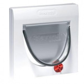 PetSafe 6-1/4 in. x 5-1/2 in. Cat Flap 4-Way with Tunnel