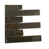 Splashback Tile Roman Selection Emperial Slate Glass Floor and Wall Tile - 6 in. x 6 in. Tile Sample