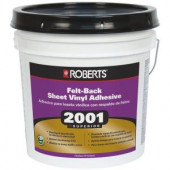 Roberts 2001 1-gal. Felt-Back Sheet Vinyl Glue Adhesive, Superior Grade