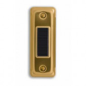 Heath Zenith Wired Gold Push Button With Black Center Bar
