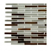 Splashback Tile Matchstix Chandartal River Glass Tile - 6 in. x 6 in. Tile Sample