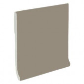 U.S. Ceramic Tile Color Collection Bright Cocoa 4-1/4 in. x 4-1/4 in. Ceramic Stackable Cove Base Wall Tile
