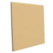 U.S. Ceramic Tile Color Collection Bright Camel 6 in. x 6 in. Ceramic Surface Bullnose Wall Tile