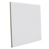 U.S. Ceramic Tile Bright Tender Gray 6 in. x 6 in. Ceramic Surface Bullnose Wall Tile