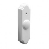IQ America Wireless Battery Operated Doorbell Push Button - White