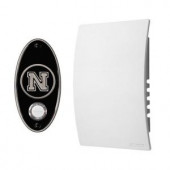 NuTone College Pride University of Nebraska Wireless Door Chime Push Button - Satin Nickel