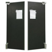 Aleco ImpacDor FS-500 3/4 in. x 60 in. x 96 in. Black Wood Core Impact Door