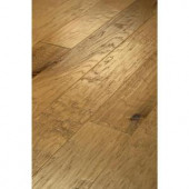 Shaw 3/8 in. x 3 1/4 in. Western Hickory Desert Gold Engineered Hand Scraped Hardwood