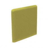 U.S. Ceramic Tile Bright Chartreuse 3 in. x 3 in. Ceramic Surface Bullnose Corner Wall Tile
