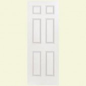 Masonite Safe-N-Sound Smooth 6-Panel Solid Core Primed Composite Interior Door Slab