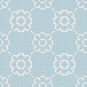 Mosaic Loft Flourish Breeze Motif 24 in. x 24 in. Glass Wall and Light Residential Floor Mosaic Tile