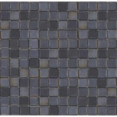 EPOCH Metalz Tungsten-1010 Mosiac Recycled Glass Mesh Mounted Floor & Wall Tile - 4 in. x 4 in. Tile Sample