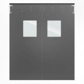 Aleco ImpacDor Optima 1/4 in. x 60 in. x 84 in. Single-Ply Light Gray Impact Door