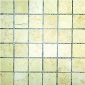 MS International 2 In x 2 In Luxor Gold Limestone Mosaic Floor & Wall Tile