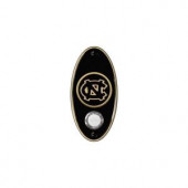 NuTone College Pride University of North Carolina Wireless Door Chime Push Button - Antique Brass